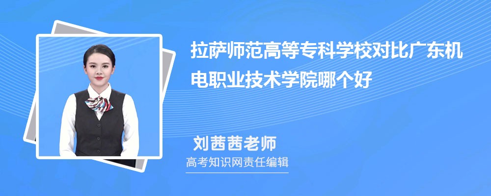 拉萨师范高等专科学校对比广东机电职业技术学院哪个好 附分数线排名