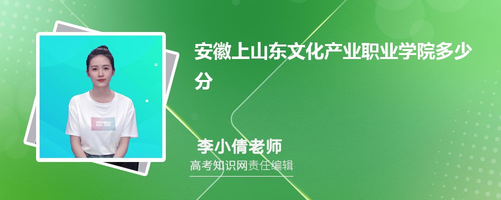 安徽上山东文化产业职业学院多少分 分数线及排名 安徽上山东文化产业职业学院多少分 分数线及排名