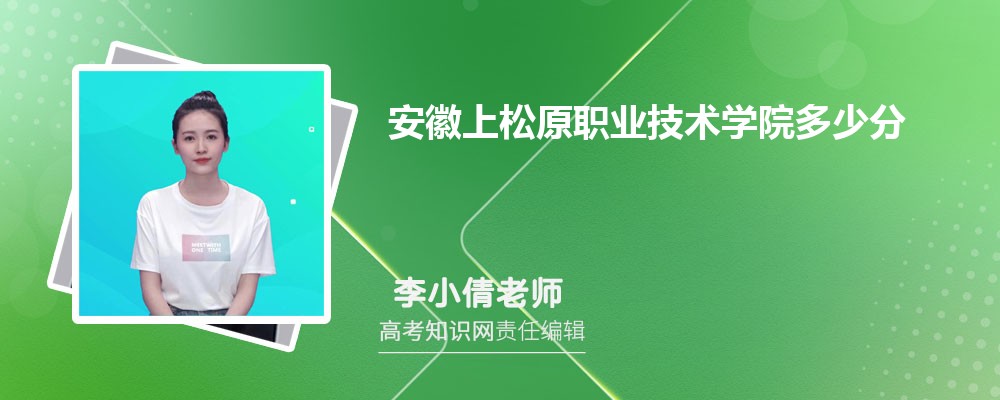 安徽上松原职业技术学院多少分 分数线及排名