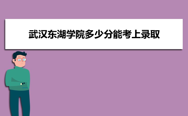 武汉东湖学院2021年多少分能考上录取历年最低分数线汇总表